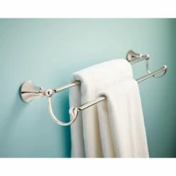 Moen Wynford 24-Inch Double Towel Bar, Chrome -Bathroom Supplies Sales 2024 MOE yb5222nl glam1
