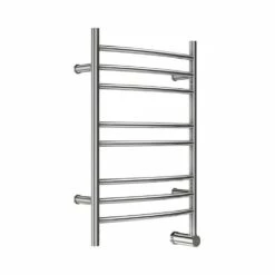Mr. Steam Metro Collection® 8-Bar Wall-Mounted Electric Towel Warmer With Digital Timer In Stainless Steel Brushed