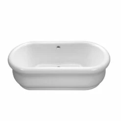 MTI Baths Parisian 3 Acrylic Cxl Sculpted Finish Freestanding Soaker - White (65.5X35)