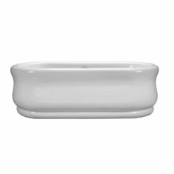 MTI Baths Parisian 4 Acrylic Cxl Sculpted Finish Freestanding Soaker - White (71.25X34.75)