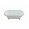 MTI Baths Melinda 10 Dolomatte Freestanding Clawfoot Soaker - White (65.75X34) -Bathroom Supplies Sales 2024 MTI 204DM