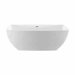 MTI Baths Adrian 2 Sculpturestone Freestanding/Undermount Soaker - Gloss Biscuit (67.5X35.5)