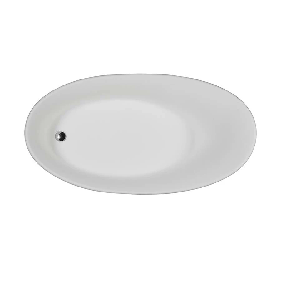 MTI Baths Lily Sculpturestone Freestanding Soaker - Gloss Biscuit (60.25X32) 4 MTI Baths Lily Sculpturestone Freestanding Soaker - Gloss Biscuit (60.25X32) - Image 2