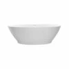 MTI Baths Alissa Sculpturestone Freestanding Air Bath - Gloss Biscuit (66.25X35.75)
