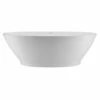 MTI Baths Alissa Sculpturestone Freestanding Soaker - Gloss Biscuit (72.5X42)