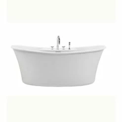 MTI Baths Loretta Acrylic Cxl Freestanding Faucet Deck Soaker - Biscuit (66.5X36) -Bathroom Supplies Sales 2024 MTI 241 p h