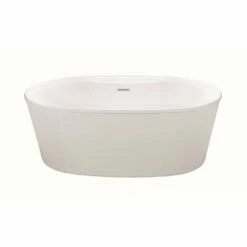 MTI Baths Adel 2 W/Deck Dolomatte Freestanding Soaker - White (57.25X31.5)
