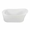 MTI Baths Eryn Dolomatte Freestanding Slipper With Deck Soaker - White 60X29.5 -Bathroom Supplies Sales 2024 MTI 267DM