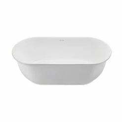 MTI Baths Hamilton Mineral Composite Freestanding Soaker - Gloss White (66X31)