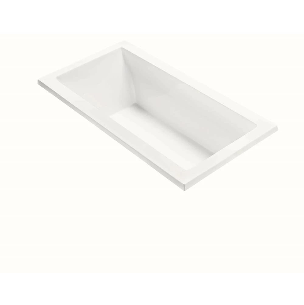 MTI Baths Andrea 6 Dolomatte Undermount Air Bath - White (60X32) 3 MTI Baths Andrea 6 Dolomatte Undermount Air Bath - White (60X32)