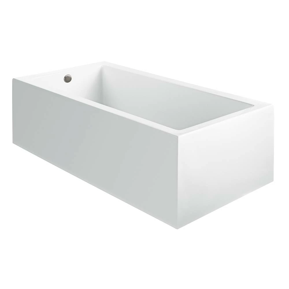 MTI Baths Andrea 7A Acrylic Cxl Sculpted 1 Side Air Bath - White (60X31.5) 3 MTI Baths Andrea 7A Acrylic Cxl Sculpted 1 Side Air Bath - White (60X31.5)