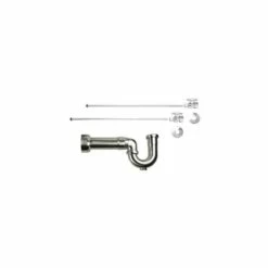 Mountain Plumbing Lavatory Supply Kit - Brass Oval Handle With 1/4 Turn Ball Valve (MT410-NL) - Straight, Massachusetts P-Trap