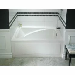 Neptune DELIGHT Bathtub 32x60 With Tiling Flange And Skirt, Left Drain, Activ-Air, White