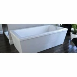 Neptune Freestanding AMETYS Bathtub 36x66 AFR, Mass-Air, Black