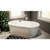 Neptune Freestanding RUBY Bathtub 36x72, Chrome Drain, Black