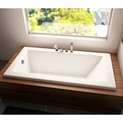 Neptune ZEN Bathtub 32x60 With Armrests And 3'' Top Lip, Mass-Air/Activ-Air, Biscuit
