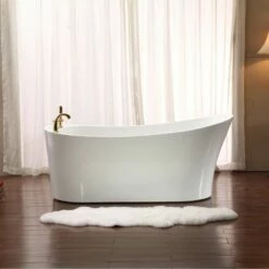 Neptune Rouge Freestanding One Piece PARIS 32x66, Chrome Drain, White