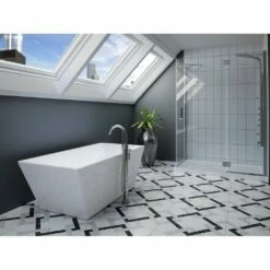 Neptune Rouge Freestanding One Piece PRAGUE 32x66, Rouge-Air, Chrome Drain, White