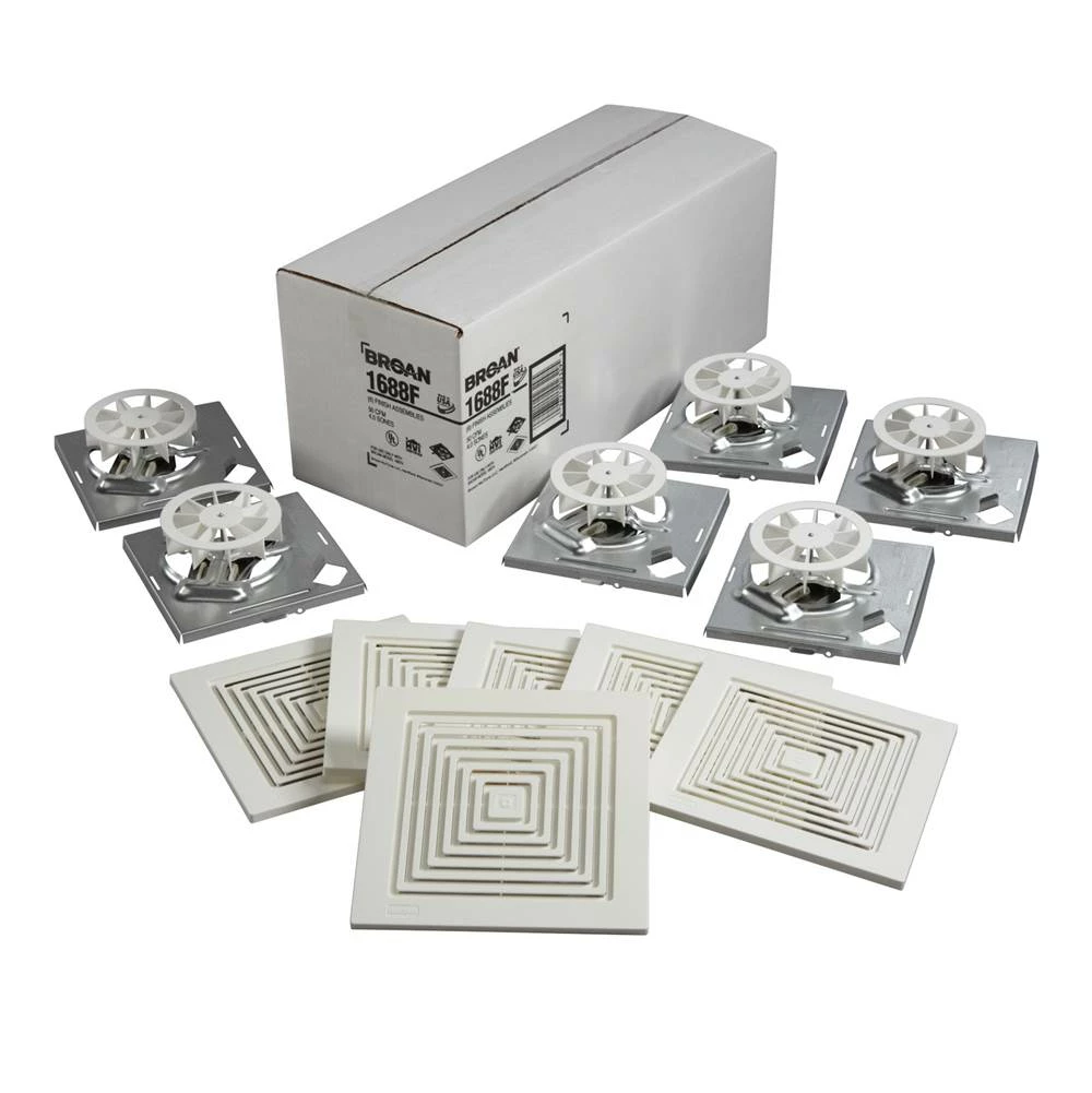 Broan Nutone 50 CFM Motor Assembly And Grille Finish Pack, 4.0 Sones 3 Broan Nutone 50 CFM Motor Assembly And Grille Finish Pack, 4.0 Sones