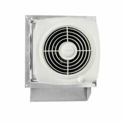 Broan Nutone Broan 509S 200 CFM Through-Wall Ventilation Fan For Garage, Kitchen, Laundry And Rec Rooms, 8.5 Sones With On/Off Switch