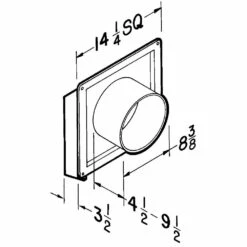 Broan Nutone Broan 509 200 CFM Through-Wall Ventilation Fan For Garage, Kitchen, Laundry And Rec Rooms, 8.5 Sones 13 Broan Nutone Broan 509 200 CFM Through-Wall Ventilation Fan For Garage, Kitchen, Laundry And Rec Rooms, 8.5 Sones -Bathroom Supplies Sales 2024 NUT 509 5 dim