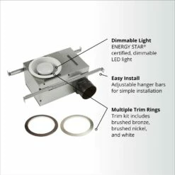 Broan Nutone NuTone® 50-80 Selectable CFM Recessed Exhaust Fan With LED Light, ENERGY STAR® -Bathroom Supplies Sales 2024 NUT 744RNL Infographic