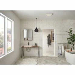 Broan Nutone 110 CFM Decorative Bathroom Exhaust Fan With LED Light And Easy Change Trim Kit, ENERGY STAR® Certified -Bathroom Supplies Sales 2024 NUT AER110LTK AERN110LTK AER110LTKC 8 1