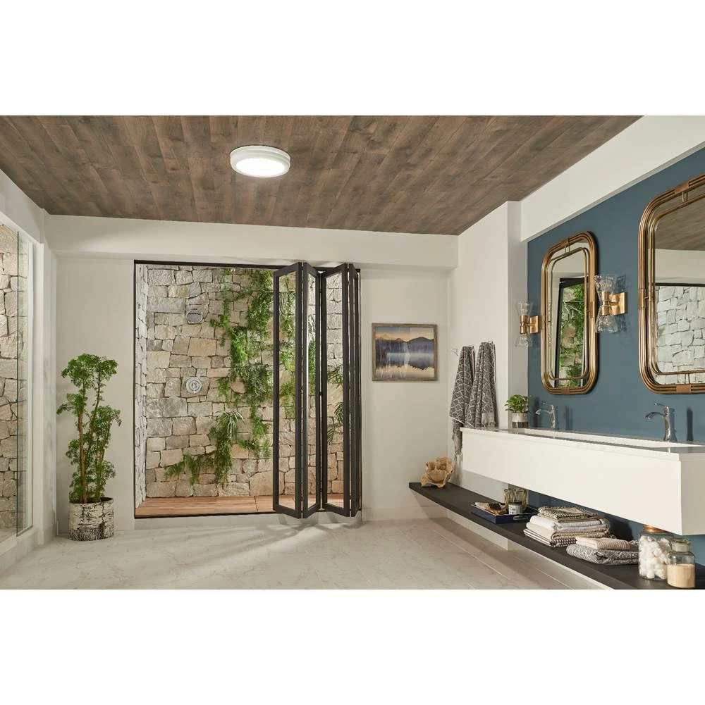 Broan Nutone NuTone® 110 CFM Humidity Sensing Decorative Exhaust Fan, Round Flat Panel In White W/ LED Light , ENERGY STAR® 4 Broan Nutone NuTone® 110 CFM Humidity Sensing Decorative Exhaust Fan, Round Flat Panel In White W/ LED Light , ENERGY STAR® - Image 2