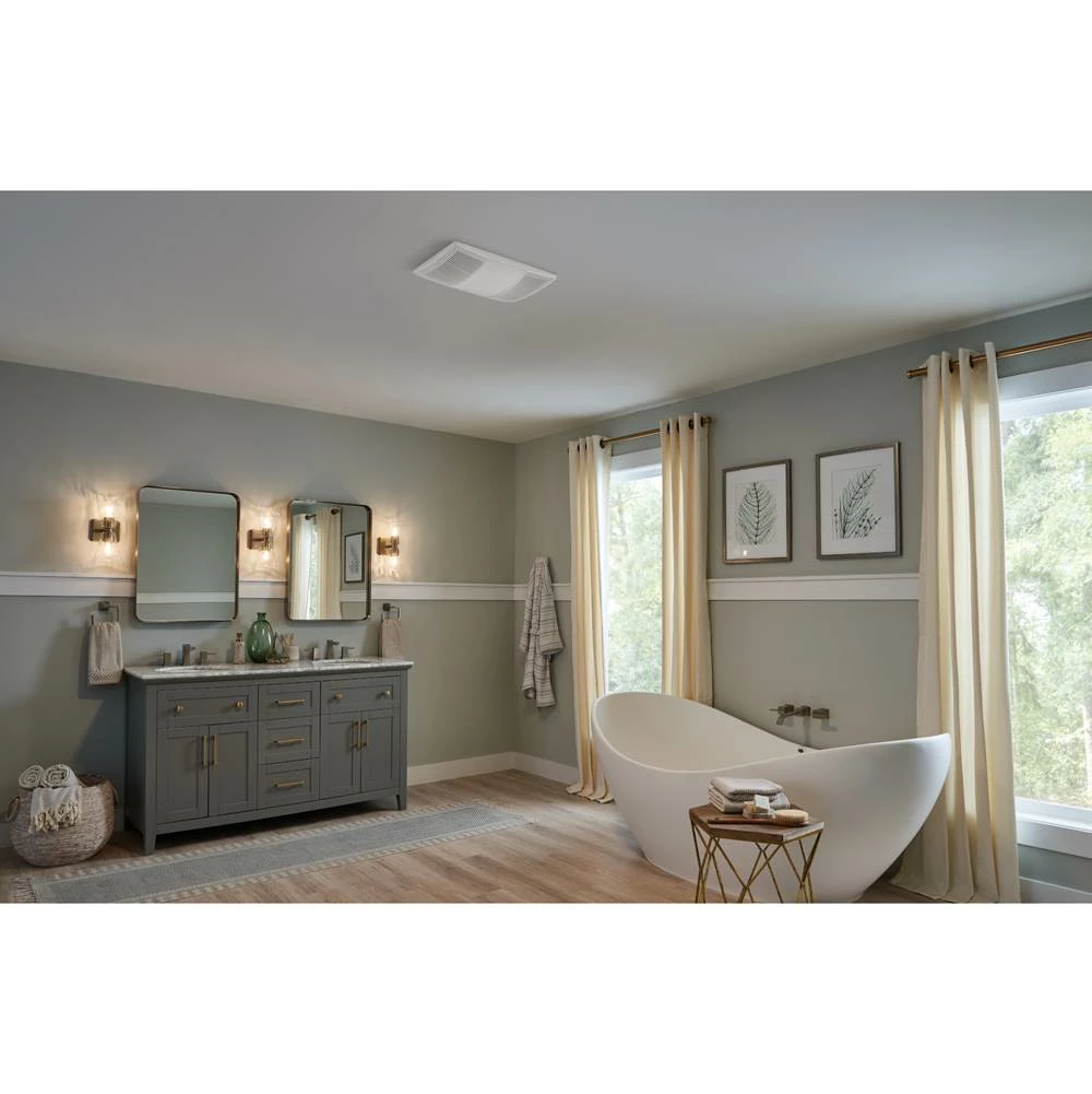 Broan Nutone PowerHeat™ 110 CFM 2.0 Sones Heater Exhaust Fan 4 Broan Nutone PowerHeat™ 110 CFM 2.0 Sones Heater Exhaust Fan - Image 2