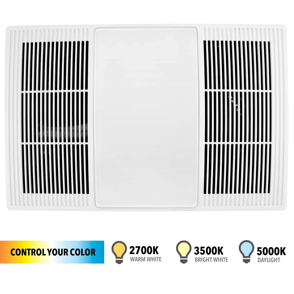 Broan Nutone 100/110 CFM Size Heater Exhaust Cover Upgrade With Dimmable LED And Color Adjustable CCT Lighting 5 Broan Nutone 100/110 CFM Size Heater Exhaust Cover Upgrade With Dimmable LED And Color Adjustable CCT Lighting - Image 3
