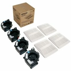 Broan Nutone Lo-Profile 50/80/100 Selectable CFM Bathroom Exhaust Fan Finish Pack, ENERGY STAR®