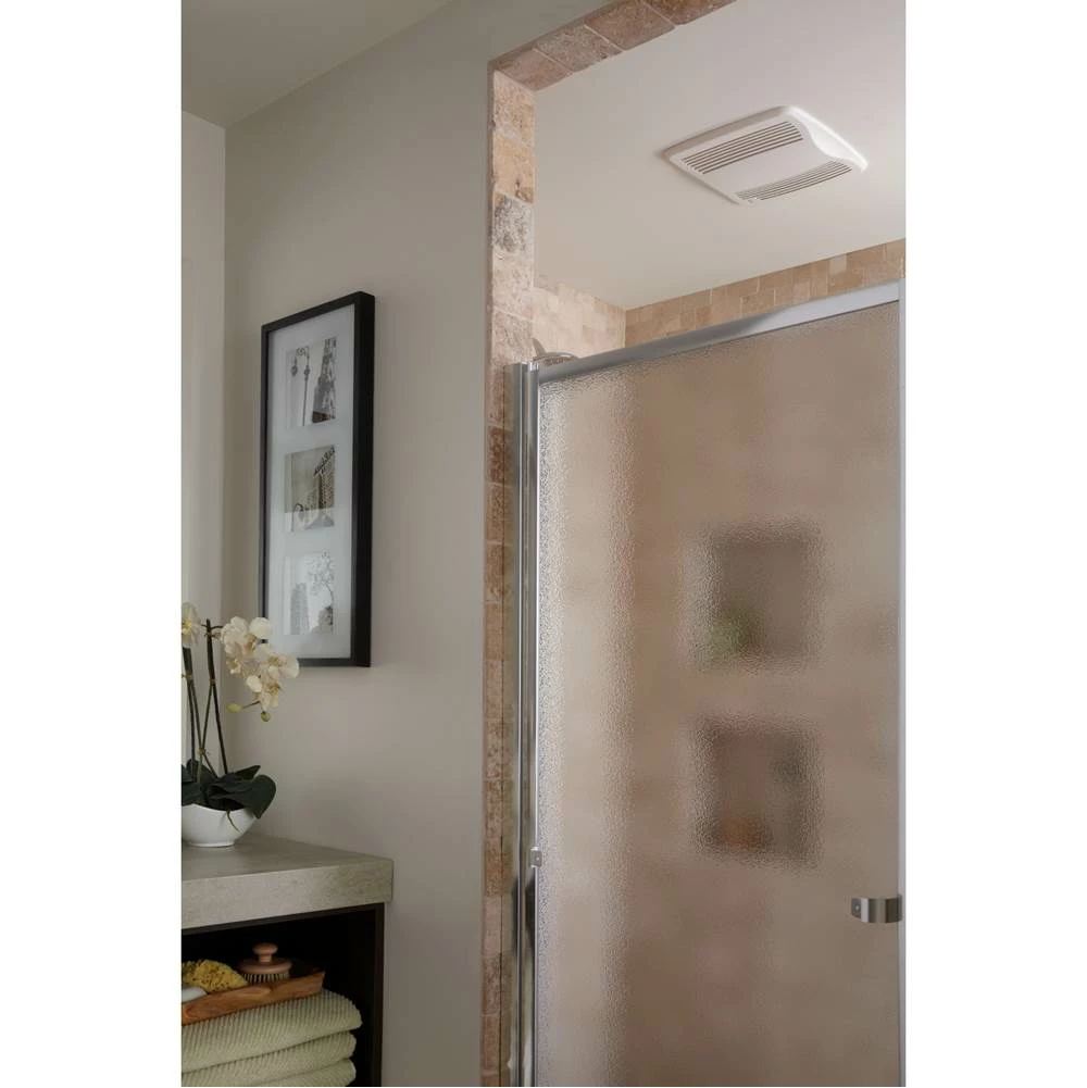 Broan Nutone QT Series Very Quiet 110 CFM Ceiling Bathroom Exhaust Fan With Humidity Sensing, ENERGY STAR* 4 Broan Nutone QT Series Very Quiet 110 CFM Ceiling Bathroom Exhaust Fan With Humidity Sensing, ENERGY STAR* - Image 2