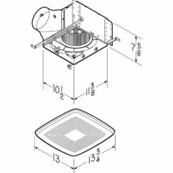 Broan Nutone QT Series Quiet 150 CFM Ceiling Bathroom Exhaust Fan, ENERGY STAR* -Bathroom Supplies Sales 2024 NUT QTXE150 4 dim