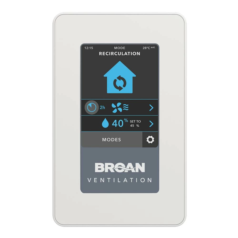 Broan Nutone ADVANCED TOUCHSCREEN CONTROL 3 Broan Nutone ADVANCED TOUCHSCREEN CONTROL