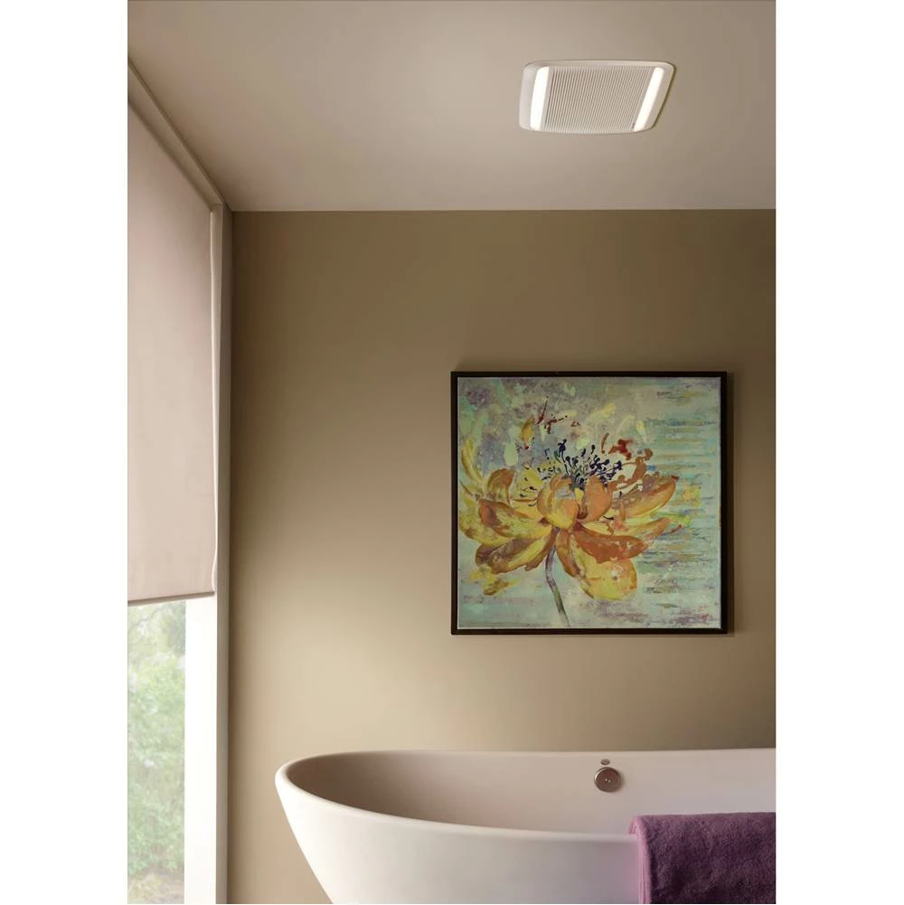 Broan Nutone ULTRA GREEN ZB Series 110 CFM Multi-Speed Ceiling Bathroom Exhaust Fan With LED Light, ENERGY STAR* 5 Broan Nutone ULTRA GREEN ZB Series 110 CFM Multi-Speed Ceiling Bathroom Exhaust Fan With LED Light, ENERGY STAR* - Image 3