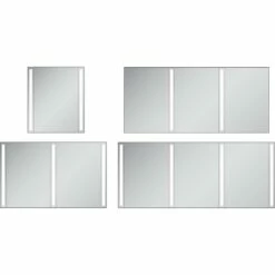 Robern InLine Vertical Lighting, 3-1/2'' X 30'' X 4-5/8'', 4000K Temperature (Cool Light) -Bathroom Supplies Sales 2024 ROB INLINE FEATURE 2 3