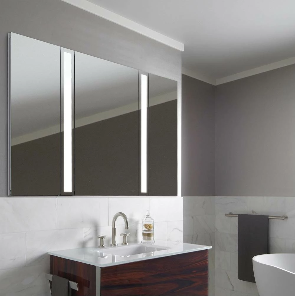 Robern InLine Vertical Lighting, 3-1/2'' X 30'' X 4-5/8'', Variable 3000K To 4000K Temperature (warm To Cool Light) 5 Robern InLine Vertical Lighting, 3-1/2'' X 30'' X 4-5/8'', Variable 3000K To 4000K Temperature (warm To Cool Light) - Image 3