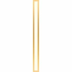 Robern Profiles Framed Lighting, 3-1/2'' X 40'' X 4-5/8'', Matte Gold, 2700K Temperature (Warm Light)