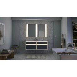 Robern Profiles Framed Lighting, 5'' X 30'' X 4-5/8'', Matte Gold, Variable 2700K To 5600K Temperature (Warm To Cool Light) -Bathroom Supplies Sales 2024 ROB PROFILES FEATURES WARM 38