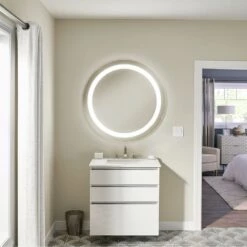 Robern InLine Vertical Lighting, 3-1/2'' X 39-3/8'' X 4-5/8'', 3000K Temperature (Warm Light) -Bathroom Supplies Sales 2024 ROB VITALITY INSTALL 7