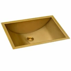 Ruvati 16 X 11 Inch Brushed Gold Polished Brass Rectangular Bathroom Sink Undermount 11 Ruvati 16 X 11 Inch Brushed Gold Polished Brass Rectangular Bathroom Sink Undermount -Bathroom Supplies Sales 2024 RUV RVH6107GG 01