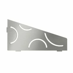 Schluter Shelf Quadrilat Corner Curve Brushed Stainless Steel