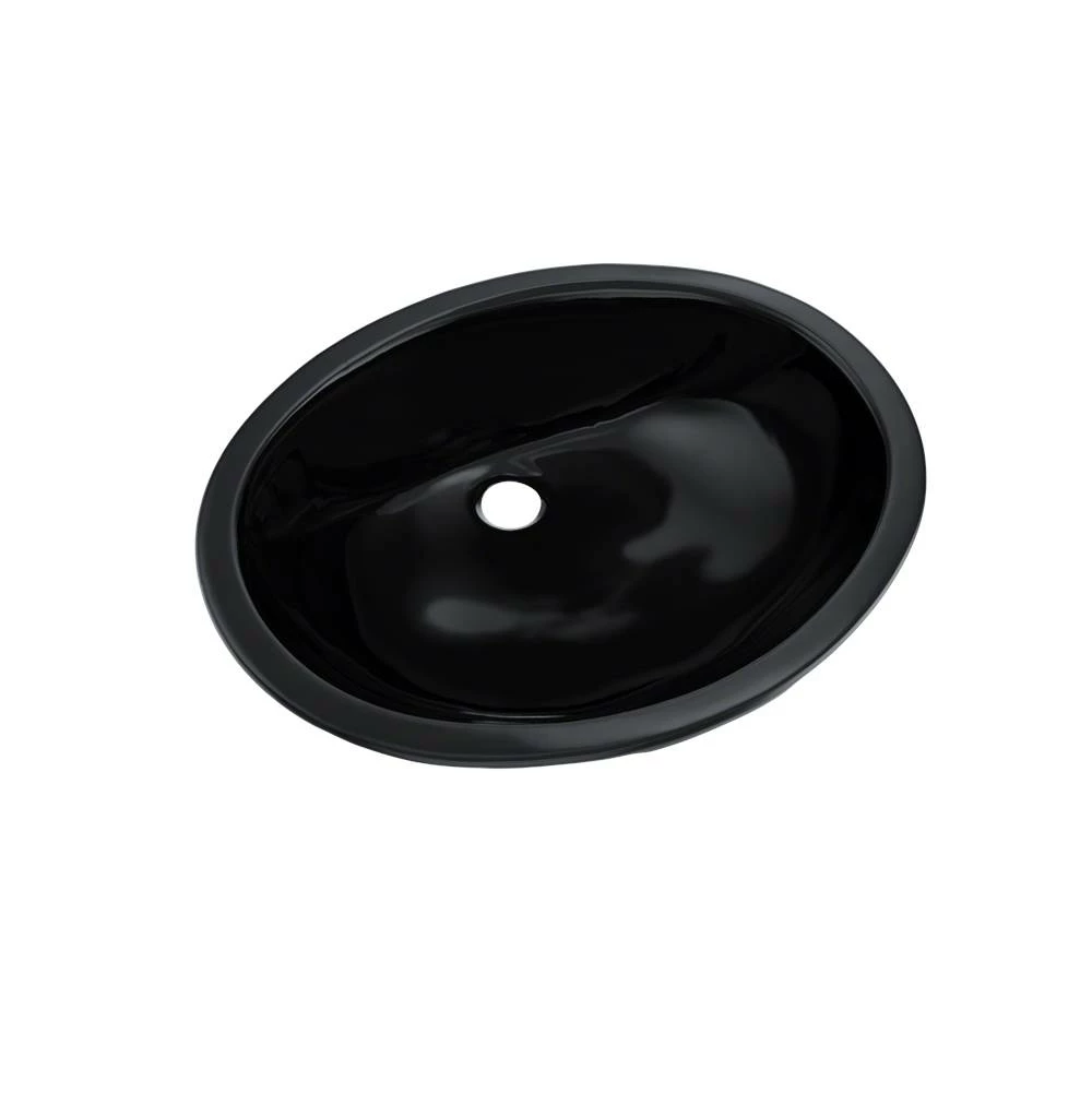 TOTO Toto® Rendezvous® Oval Undermount Bathroom Sink, Ebony 3 TOTO Toto® Rendezvous® Oval Undermount Bathroom Sink, Ebony