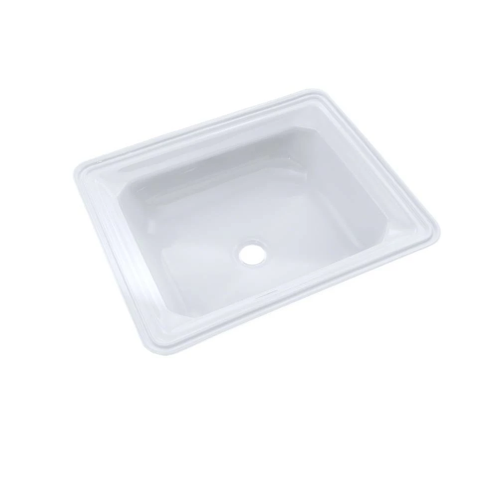 TOTO Toto® Guinevere® Rectangular Undermount Bathroom Sink With Cefiontect, Cotton White 3 TOTO Toto® Guinevere® Rectangular Undermount Bathroom Sink With Cefiontect, Cotton White
