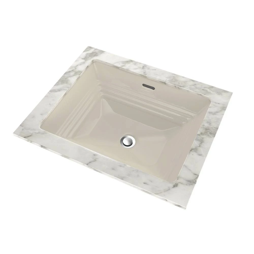 TOTO Toto® Promenade® Rectangular Undermount Bathroom Sink, Sedona Beige 5 TOTO Toto® Promenade® Rectangular Undermount Bathroom Sink, Sedona Beige - Image 3