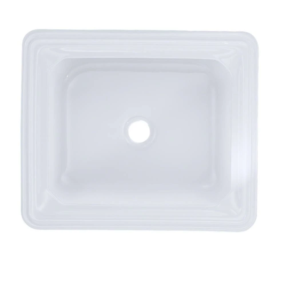 TOTO Toto® Guinevere® Rectangular Undermount Bathroom Sink With Cefiontect, Cotton White 4 TOTO Toto® Guinevere® Rectangular Undermount Bathroom Sink With Cefiontect, Cotton White - Image 2