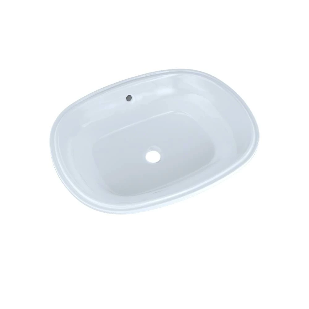TOTO Toto® Maris™ 20-5/16'' X 15-9/16'' Oval Undermount Bathroom Sink With Cefiontect, Cotton White 3 TOTO Toto® Maris™ 20-5/16'' X 15-9/16'' Oval Undermount Bathroom Sink With Cefiontect, Cotton White